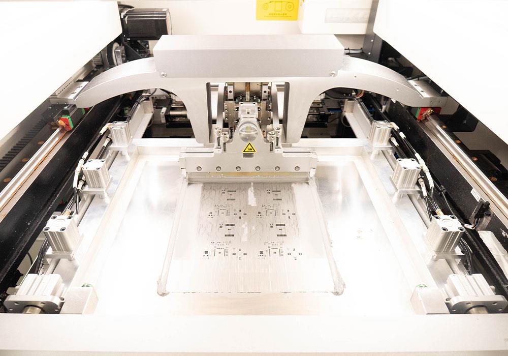 Close-up of Solder Paste Stencil