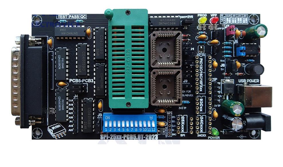 SPI 25xx EPROM programmer BIOS009 PIC,support 0.98d12,promotion clip PLCC32+SOIC